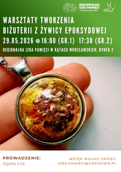 Warsztaty tworzenia biżuterii z żywicy epoksydowej